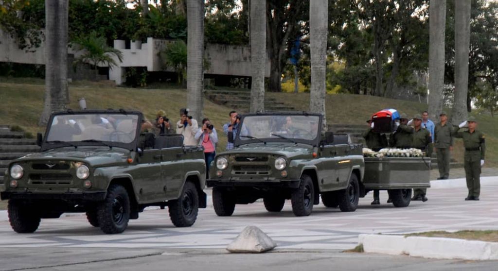 Cenizas de Fidel a su paso por Villa Clara.