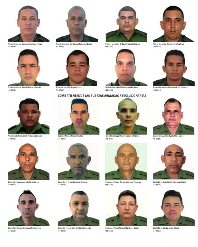 Combatientes caídos en Venezuela