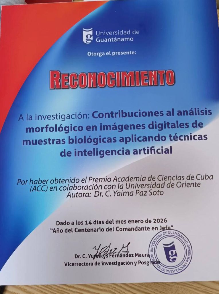 Reconocimiento Universidad de Guantánamo.