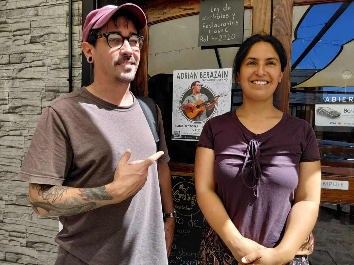 Adrián Berazaín en Chile.