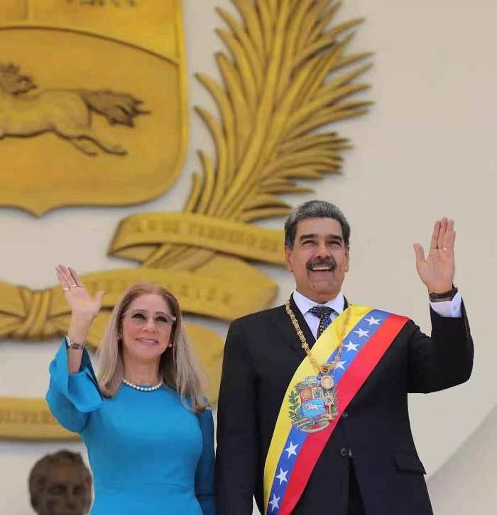 Nicolás Maduro y Cilia Flores