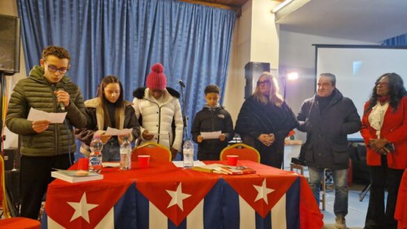 Solidaridad con Cuba en Italia.