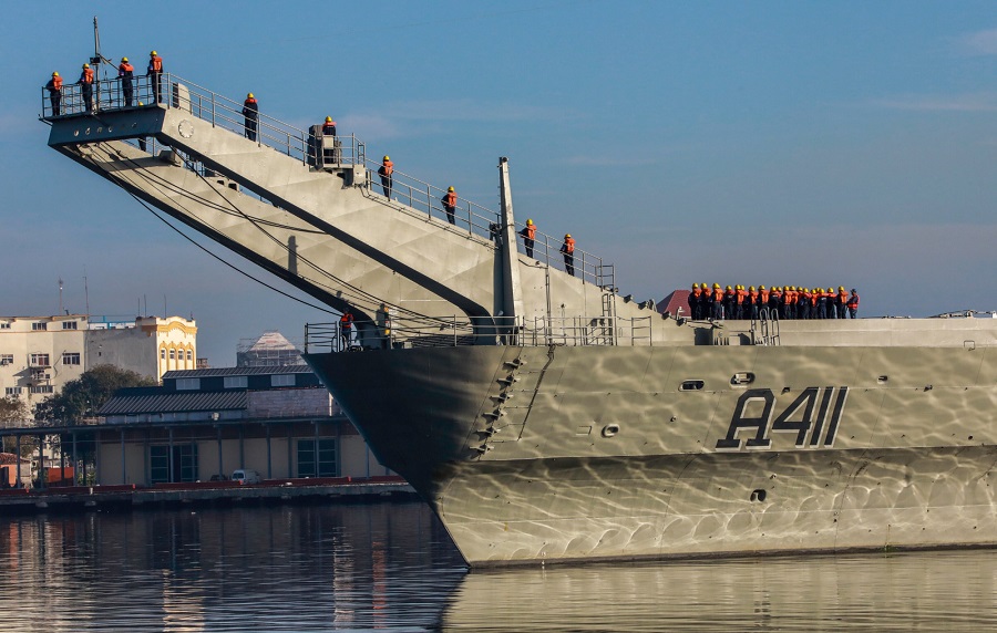 En puerto de La Habana, segundo envío marítimo de ayuda procedente de México 