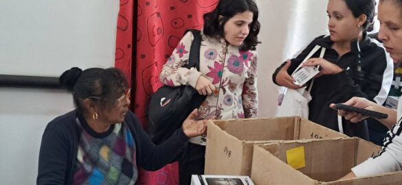 Estudiantes universitarios de Villa Clara participan en acciones previas al Censo.