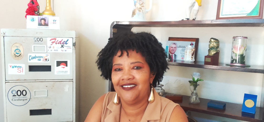 Ana Ivis Gómez Hernández, Secretaria General del Comité Provincial de la FMC en Cienfuegos.