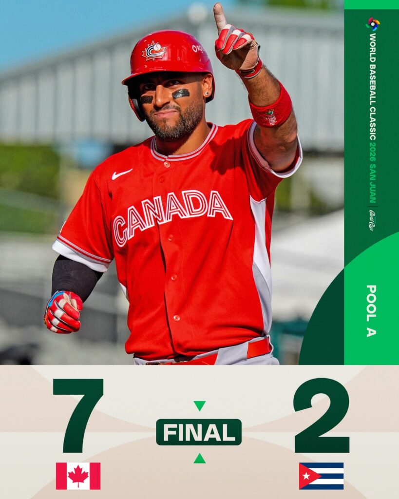 Cuba Falls to Canada and is Eliminated from the World Baseball Classic