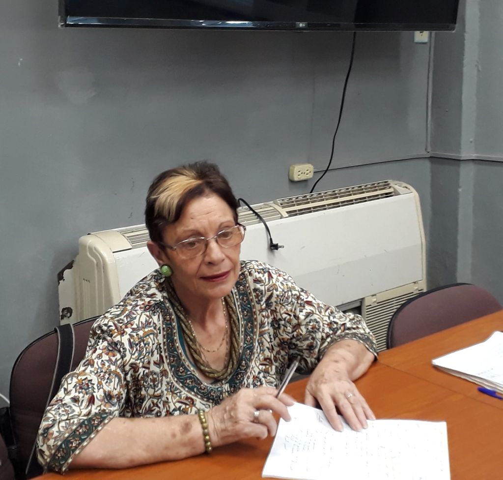 Doctora María del Carmen Velasco, delegada del Citma en Villa Clara.