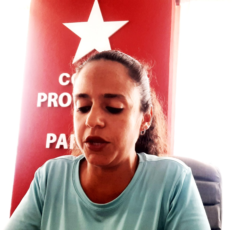 Anisley Cordero González, Primera Secretaria del Comité Provincial de la UJC en Cienfuegos.