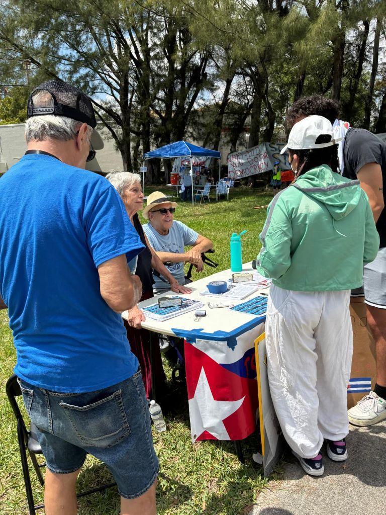 Solidaridad con Cuba en EEUU.