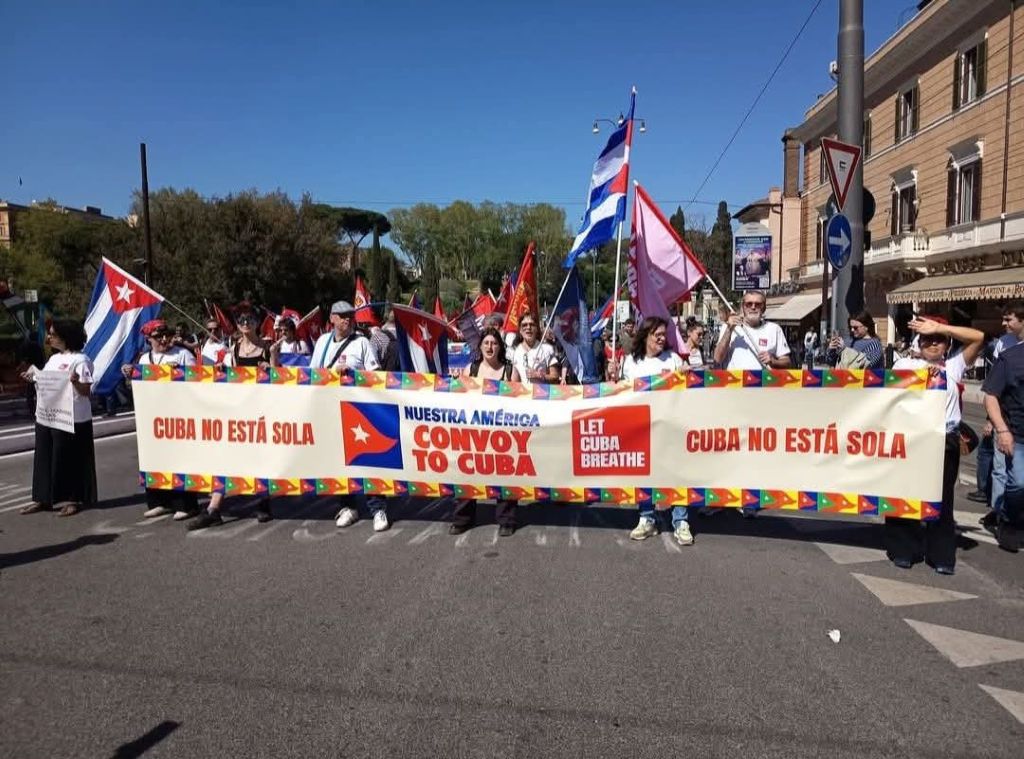 Solidaridad con Cuba desde Europa.