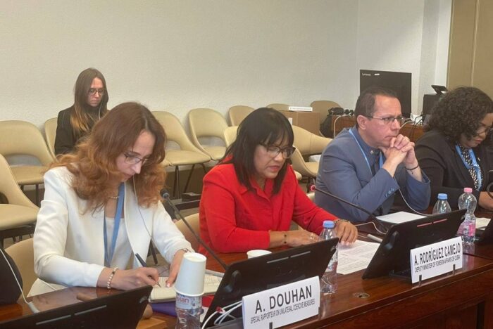 Cuba denuncia en Ginebra el "bloqueo energético" como violación de derechos humanos. Foto: Cubaminrex