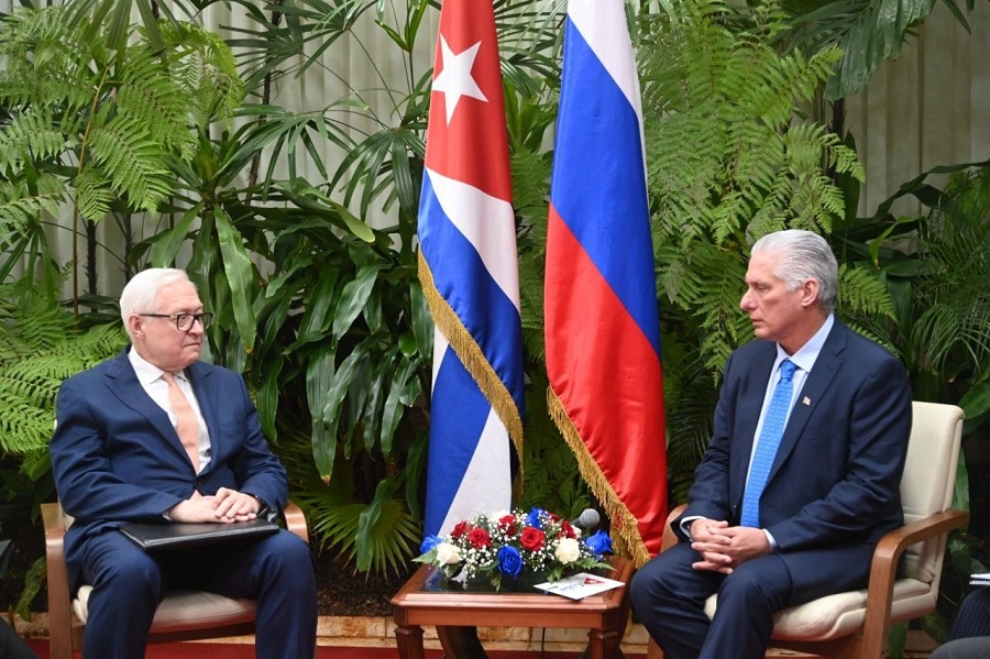 Presidente cubano ratifica vínculos con Rusia en encuentro con vicecanciller Ryabkov
