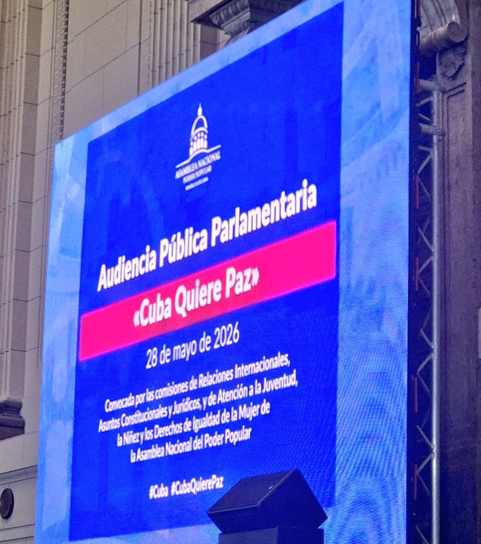 Audiencia Pública Parlamentaria: «Cuba quiere Paz»