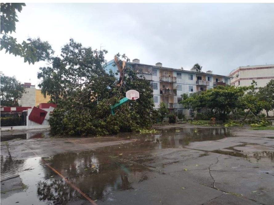Tormenta local severa en Bayamo.