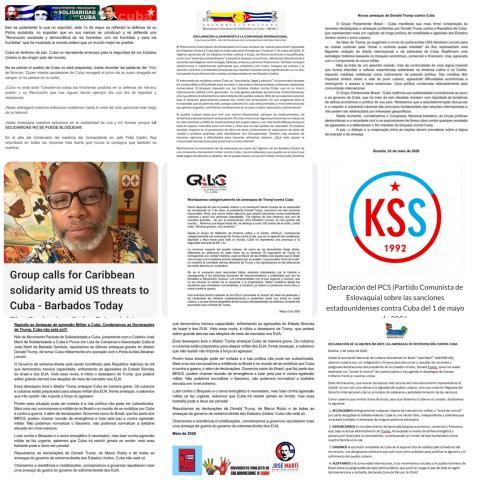 Amplio respaldo internacional a Cuba frente a nuevas medidas coercitivas unilaterales de EE. UU.