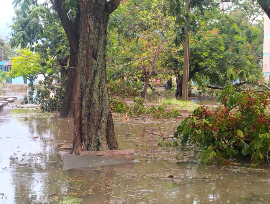 Tormenta local severa en Bayamo.