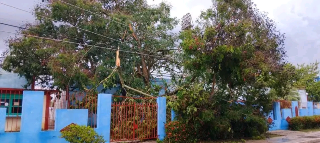 Tormenta local severa en Bayamo.