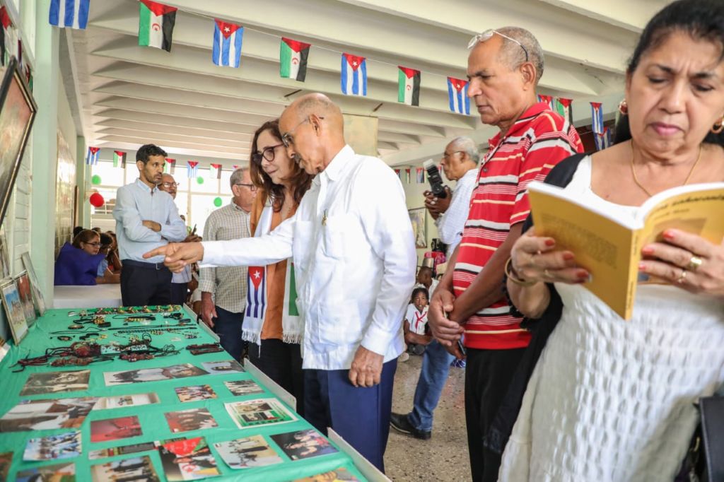 Visita a la Expo infantil en la escuela El Ualí Mustafá Sayed.