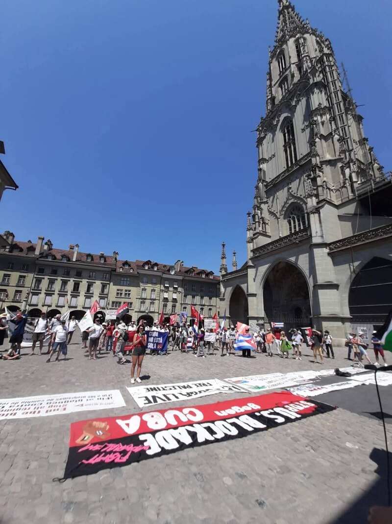 Solidaridad con Cuba en Suiza