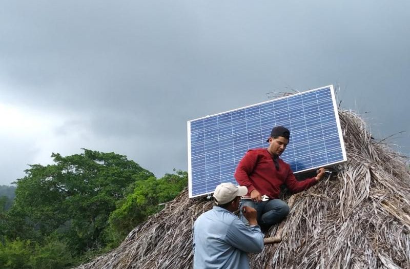montaje de paneles solares 