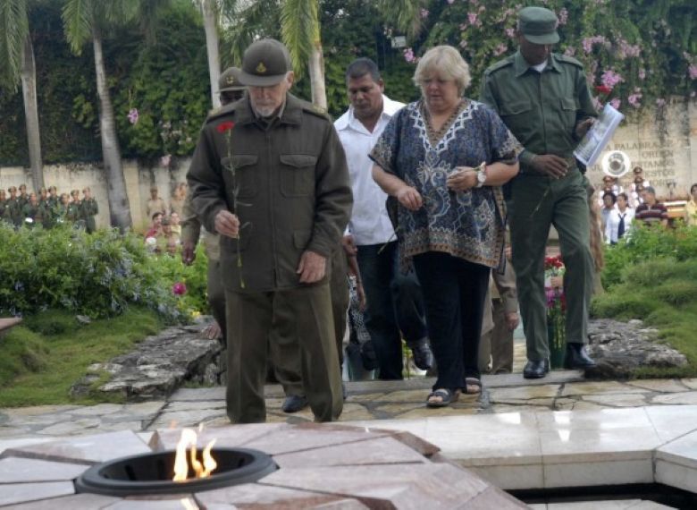 Ramiro Valdés en el Complejo Escultórico, Ernesto Che Guevara