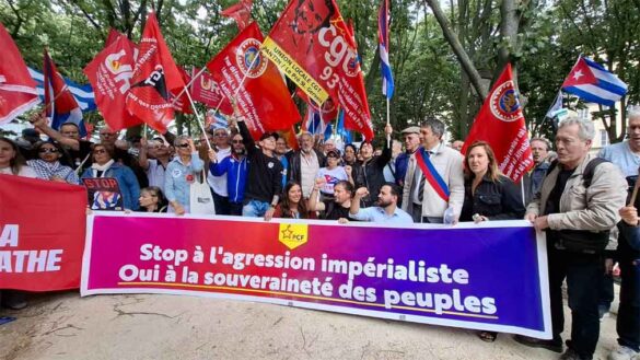 Solidaridad con Cuba en París.