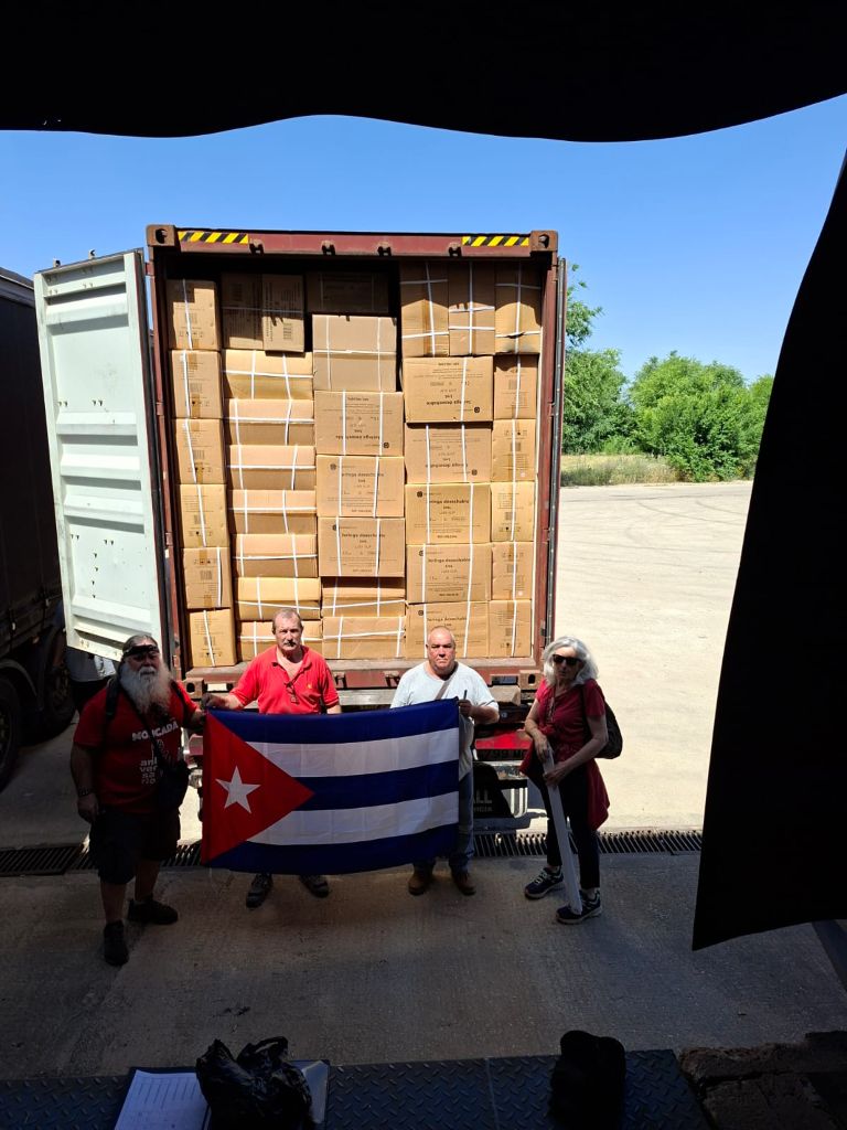 Ayuda solidaria para Cuba desde España.