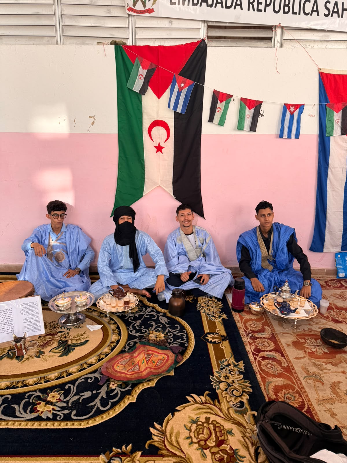 Estudiantes saharauis de la ELAM