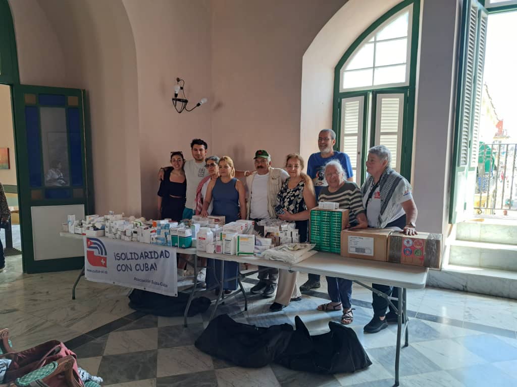 solidaridad con Cuba en Suiza
