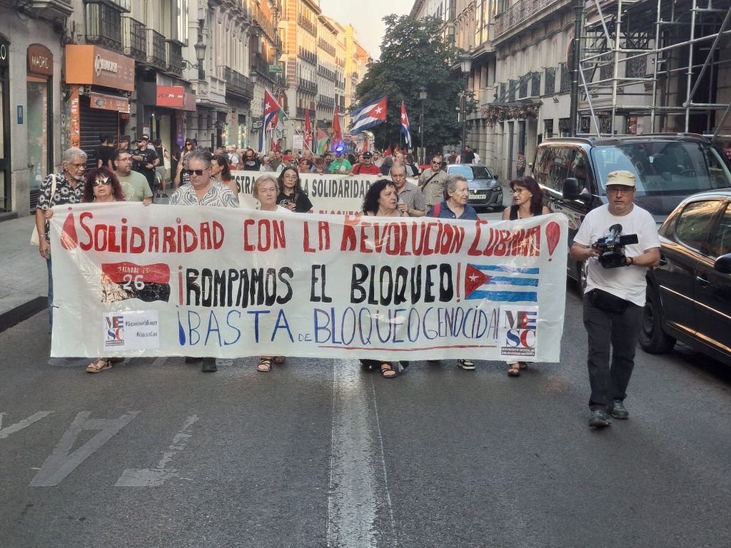 marcha por Cuba en España