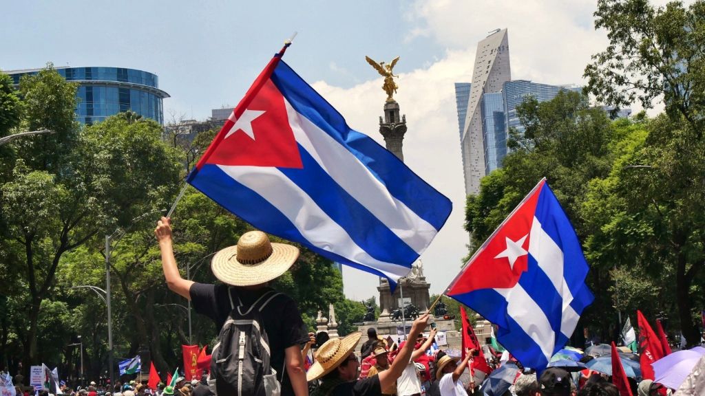 marcha por Cuba en México