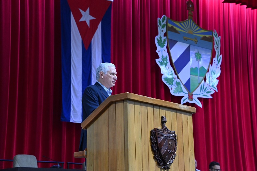 Díaz-Canel en el Parlamento cubano