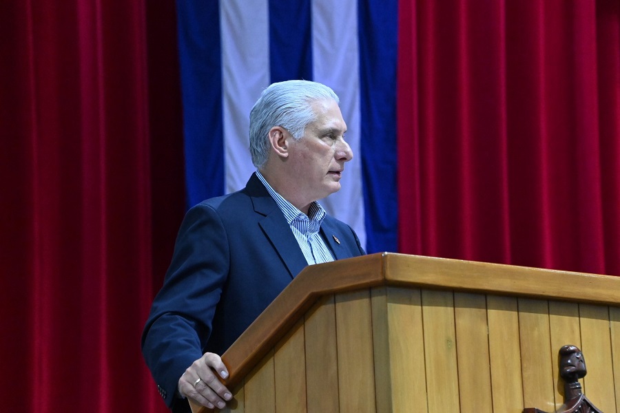 Díaz-Canel en el Parlamento cubano
