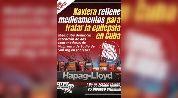 Medicuba S.A. denuncia retención de medicamento para el tratamiento de la epilepsia por causa del bloqueo