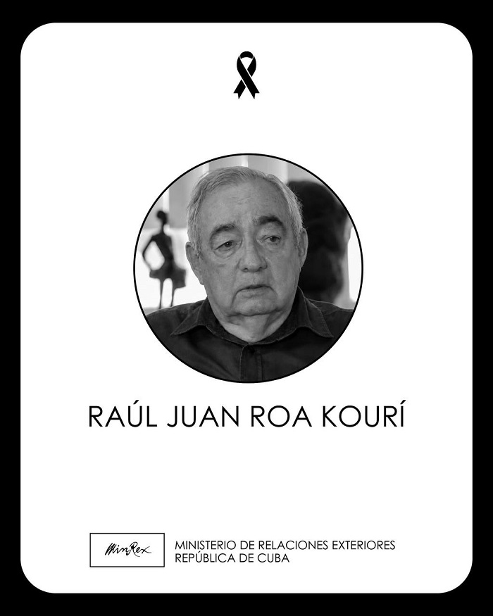 Nota de Condolencias de la Cancillería de Cuba