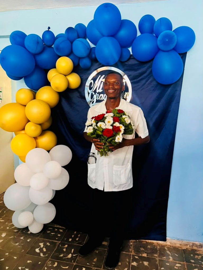 Dieudonné Millogo, estudiante de Medicina de Burkina Faso.