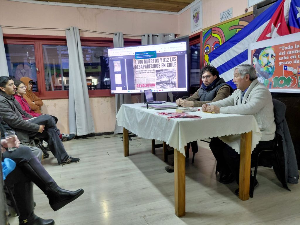 Celebración por el centenario de Fidel, en Chile.