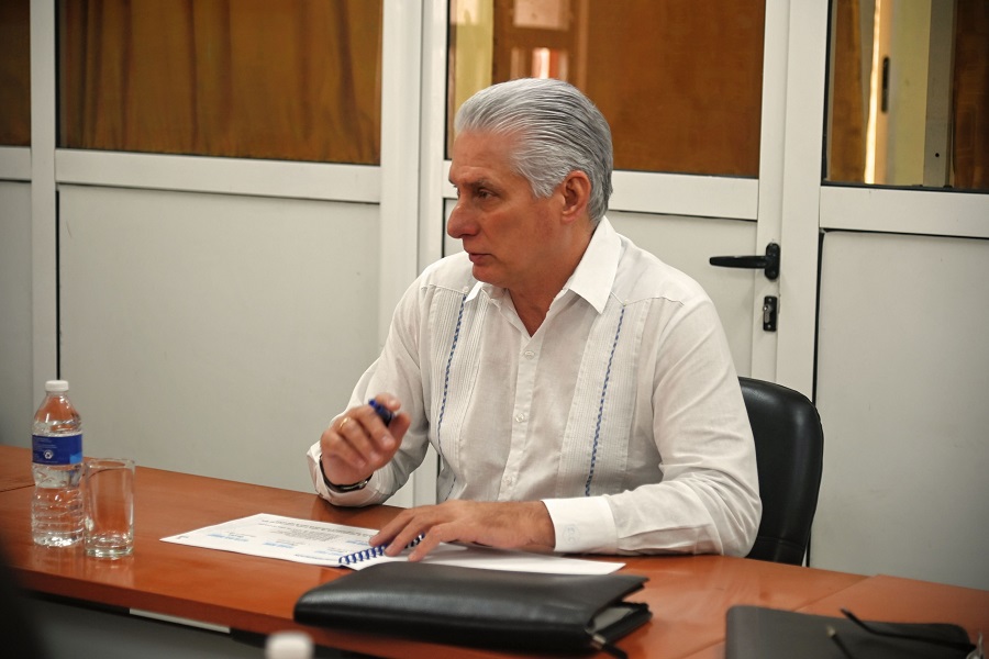 Chequea Presidente Díaz-Canel situación eléctrica de La Habana
