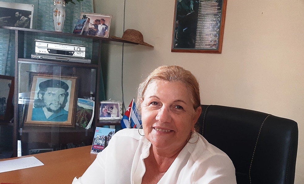Jazmín Jiménez Álvarez, Presidenta de la ANAP en Cienfuegos.