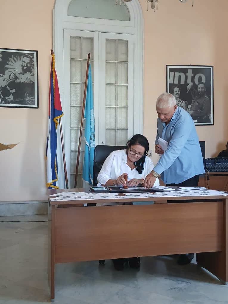 Cancelación de sello postal por aniversario 66 de la FMC
