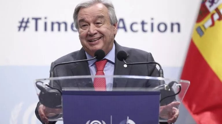 secretario general de la ONU, Antonio Guterres