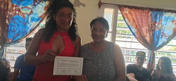 Graduado curso de entrenamiento en la Casa de Orientación de la Mujer y la Familia, Villa Clara.
