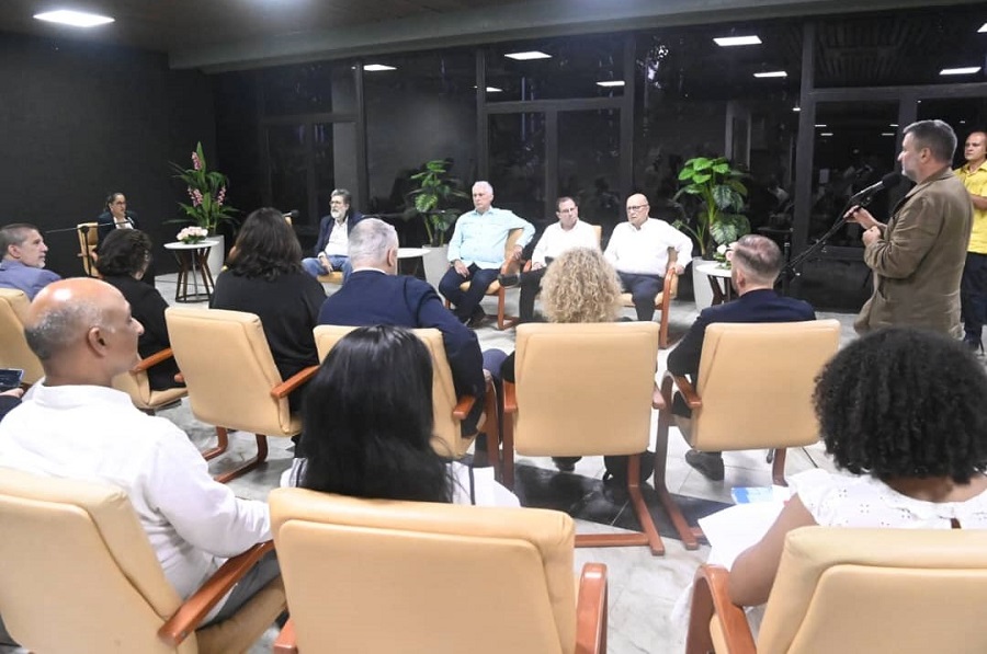 Díaz-Canel a delegación italiana: «Gracias por el valor de estar en Cuba, en un momento tan duro»