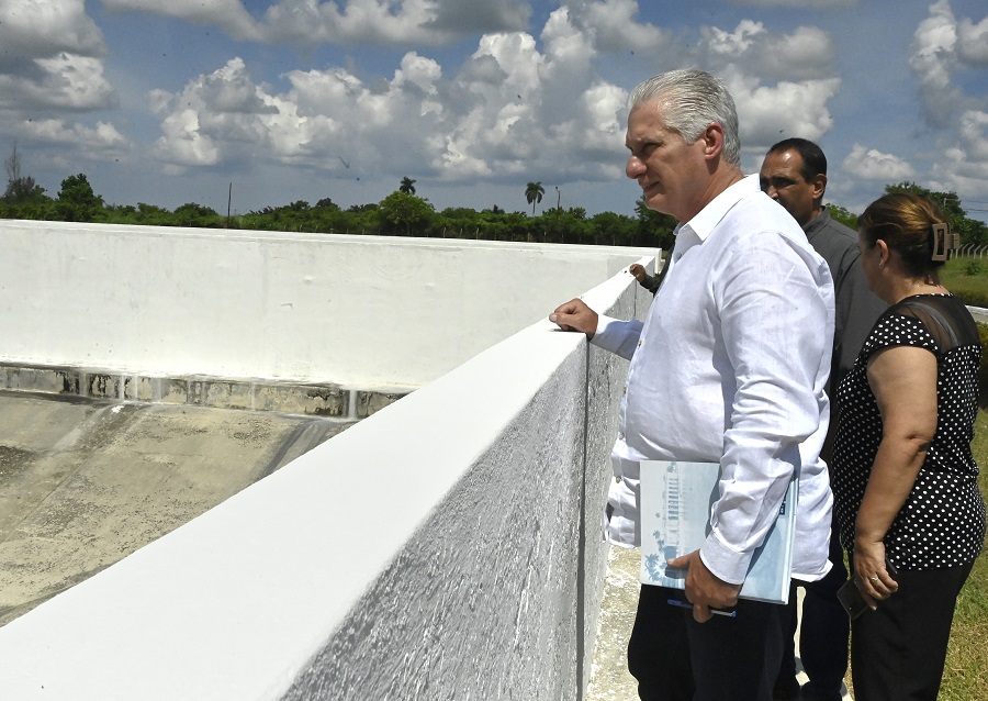 Chequea Díaz-Canel el Programa Integral de Abasto de Agua en La Habana