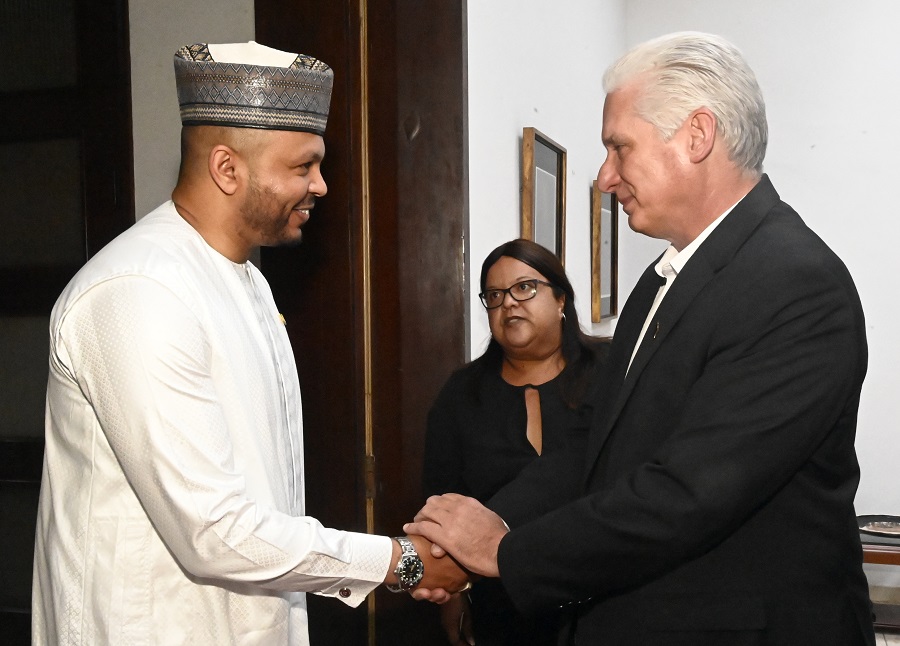 Recibe Díaz-Canel a Secretario General de la Organización de Estados de África, Caribe y Pacífico